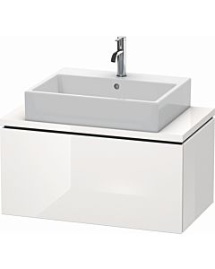 Duravit L-Cube vanity unit LC580202222 82 x 47.7 cm, white high gloss, for console, 2000 pull-out