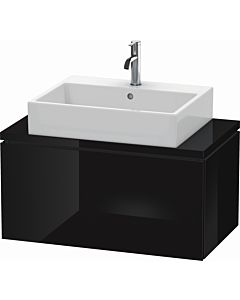 Duravit L-Cube vanity unit LC580204040 82 x 47.7 cm, black high gloss, for console, 2000 pull-out