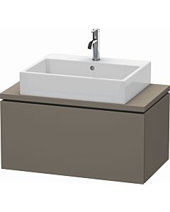 Duravit L-Cube vanity unit LC580209090 82 x 47.7 cm, flannel gray silk matt, for console, 2000 pull-out