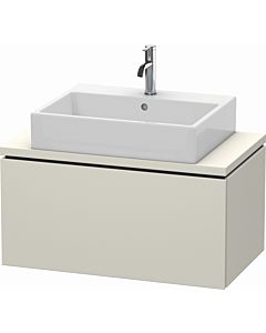 Duravit L-Cube vanity unit LC580209191 82 x 47.7 cm, matt taupe, for console, 2000 pull-out