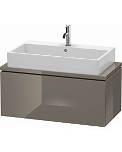 Duravit L-Cube vanity unit LC580308989 92 x 47.7 cm, flannel gray high gloss, for console, 2000 pull-out