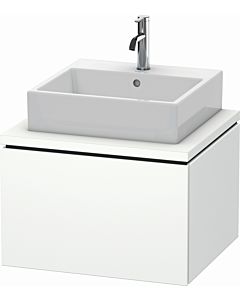 L-Cube Duravit vasque LC581001818 62 x 54,7 cm, blanc mat, pour console, 1 coulissant