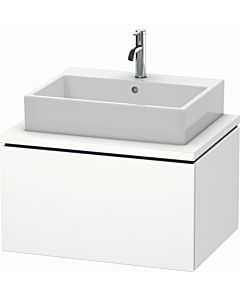 L-Cube Duravit vasque LC581101818 72 x 54,7 cm, blanc mat, pour console, 1 coulissant