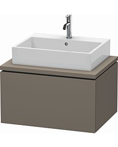 Duravit L-Cube vanity unit LC581109090 72 x 54.7 cm, flannel gray silk matt, for console, 1 pull-out