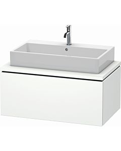L-Cube Duravit vasque LC581301818 92 x 54,7 cm, blanc mat, pour console, 1 coulissant