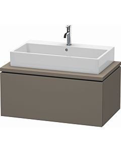 L-Cube Duravit vasque LC581309090 92 x 54,7 cm, flanelle gris soie mat, pour console, 1 coulissant