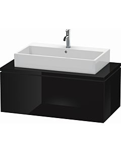 Duravit L-Cube vanity unit LC581404040 102 x 54.7 cm, black high gloss, for console, 1 pull-out