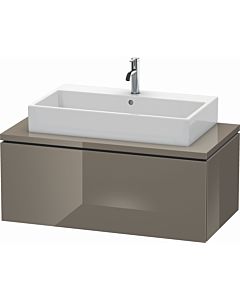 Duravit L-Cube vanity unit LC581408989 102 x 54.7 cm, flannel gray high gloss, for console, 1 pull-out