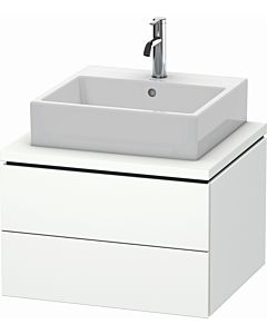 L-Cube Duravit vasque LC581501818 62 x 54,7 cm, blanc mat, pour console, 2 tiroirs