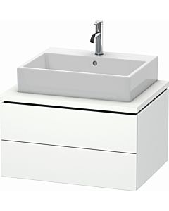 L-Cube Duravit vasque LC581601818 72 x 54,7 cm, blanc mat, pour console, 2 tiroirs