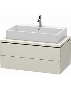 Duravit L-Cube vanity unit LC581809191 92 x 54.7 cm, matt taupe, for console, 2 drawers