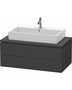 L-Cube Duravit vasque LC581904949 102 x 54,7 cm, graphite mat, pour console, 2 tiroirs