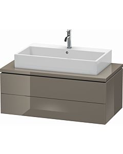 Duravit L-Cube vanity unit LC581908989 102 x 54.7 cm, flannel gray high gloss, for console, 2 drawers