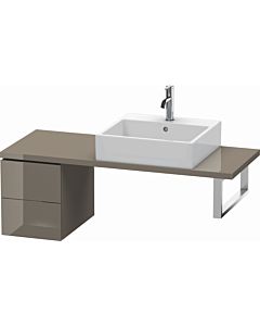 Duravit L-Cube base cabinet LC582508989 32 x 47.7 cm, flannel gray high gloss, for console, 2 drawers