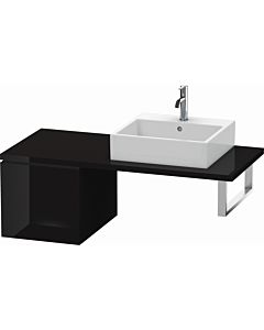 Duravit L-Cube meuble bas LC583104040 42 x 54,7 cm, noir brillant, pour console, 2000 coulissant