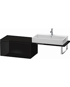 Duravit L-Cube base cabinet LC583404040 82 x 54.7 cm, black high gloss, for console, 2000 pull-out