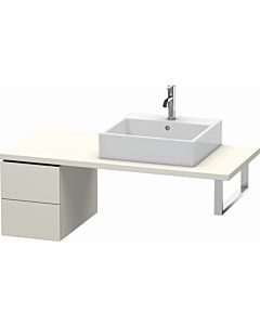 Duravit L-Cube base cabinet LC583509191 32 x 54.7 cm, matt taupe, for console, 2 drawers