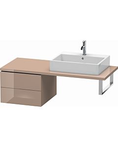 Duravit L-Cube base cabinet LC583708686 52 x 54.7 cm, cappuccino high gloss, for console, 2 drawers