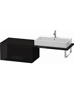 Duravit L-Cube base cabinet LC583904040 82 x 54.7 cm, black high gloss, for console, 2 drawers