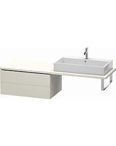 Duravit L-Cube base cabinet LC583909191 82 x 54.7 cm, matt taupe, for console, 2 drawers