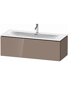 Duravit L-Cube vanity unit LC613908686 122 x 48, 2000 cm, cappuccino high gloss, 2000 pull-out, wall-hung