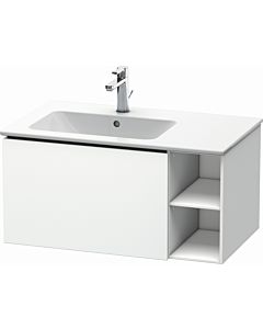 Duravit L-Cube meuble sous-lavabo LC619101818 82x48,1x40cm, 2000 coulissant, lavabo à gauche, blanc mat