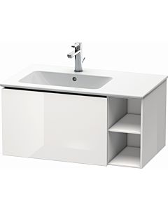 Duravit L-Cube vanity unit LC619102222 82x48.1x40cm, 2000 pull-out, basin left, white high gloss