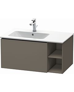 Duravit L-Cube vanity unit LC619109090 82x48.1x40cm, 2000 pull-out, basin left, flannel gray satin finish