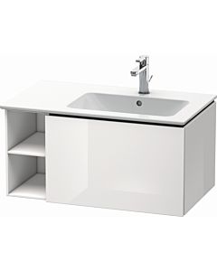 Duravit L-Cube vanity unit LC619202222 82x48.1x40cm, 2000 pull-out, basin on the right, white high gloss