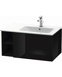 Duravit L-Cube meuble sous vasque LC619204040 82x48,1x40cm, 2000 coulissant, vasque à droite, noir brillant