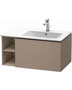 Duravit L-Cube meuble sous-lavabo LC619207575 82x48,1x40cm, 2000 coulissant, lavabo à droite, lin