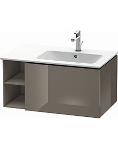 Duravit L-Cube vanity unit LC619208989 82x48.1x40cm, 2000 pull-out, basin on the right, flannel gray high gloss