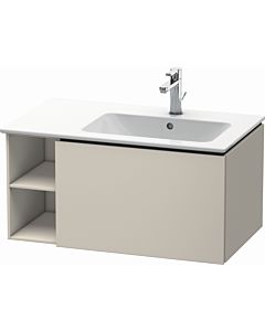 Duravit L-Cube vanity unit LC619209191 82x48.1x40cm, 2000 pull-out, basin on the right, taupe matt