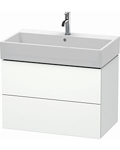 Duravit L-Cube vanity unit LC627701818 78.4x 45.9 cm, matt white, 2 drawers, wall-hung