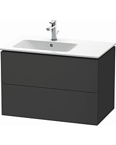 Duravit L-Cube vanity unit LC629104949 82x48.1x55cm, 2 drawers, basin left, matt graphite