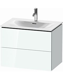 L-Cube Duravit vasque LC630608585 72 x 48, 2000 cm, blanc brillant, 2 tiroirs, suspendu