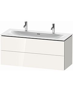 L-Cube Duravit vasque LC630902222 122 x 48, 2000 cm, blanc brillant, 2 tiroirs, suspendu
