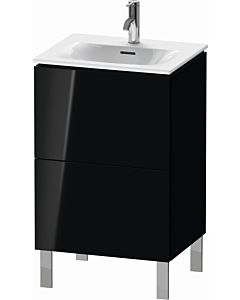 Duravit L-Cube Waschtisch-Unterschrank LC659404040 52x42,1x70,4cm, 2 Auszüge, stehend, schwarz hochglanz