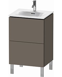 Duravit L-Cube Waschtisch-Unterschrank LC659409090 52x42,1x70,4cm, 2 Auszüge, stehend, flannel grey seidenmatt