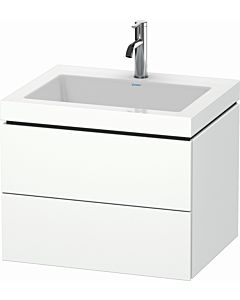 Duravit L-Cube vanity unit LC6926O1818 60 x48 cm, 2000 tap hole, matt white, 2 drawers