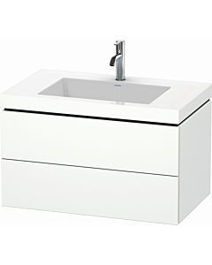 Duravit L-Cube vanity unit LC6927O1818 80 x 48 cm, 2000 tap hole, matt white, 2 drawers