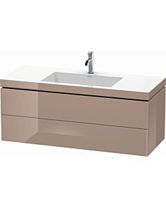 Duravit L-Cube vanity unit LC6929O8686 120 x 48 cm, 2000 tap hole, cappuccino high gloss, 2 drawers