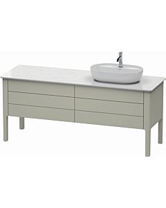 Duravit Luv Duravit Luv LU9568R6060 178.3x57cm, right, taupe silk matt, 2 drawers, 2 pull-outs, standing