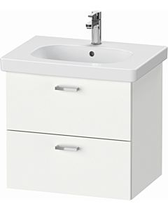 Duravit meuble vasque XBase XB618901818 60x56x45,8cm, blanc mat, 2 tiroirs