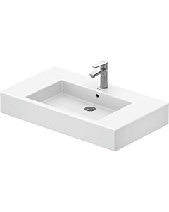 Duravit lavabo pour meuble Vero 85 x 49cm 0329850000 blanc, avec trou pour robinetterie et trop-plein, pour console en métal