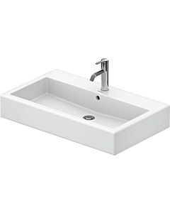 Duravit Vero lavabo 0454800000 80 x 47 cm, blanc, avec trou pour robinetterie et trop-plein