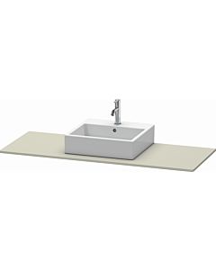 Duravit XSquare console XS060GM6060 140x55cm, with 2000 cut-out, center, Taupe
