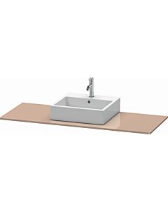 Duravit XSquare console XS060GM8686 140x55cm, with 2000 cut-out, center, cappuccino high gloss