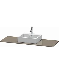 Duravit XSquare console XS060GM8989 140x55cm, with 2000 cut-out, center, Flannel Grey hochglanz