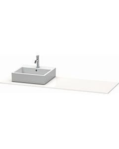 Duravit XSquare console XS060HL2222 160x55cm, with 1 cutout, left, white high gloss